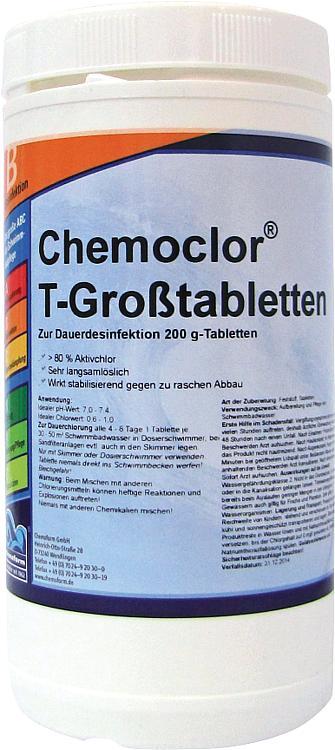 SANIT Chemoclor-T-Großtabletten 1 kg Dose