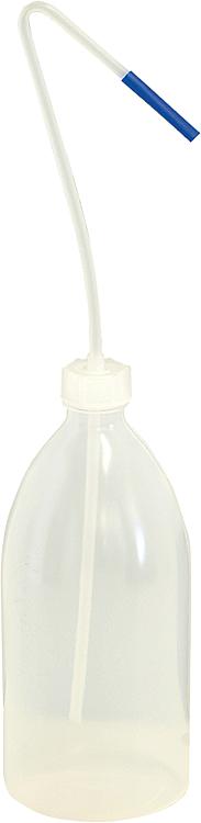 Kunststoff-Flasche mit abgekröpftem Spritzrohr 500 ml