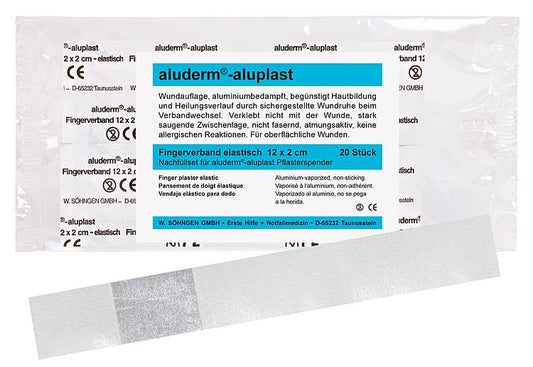 aluderm-aluplast Fingerverband 12x2 cm elastisch für Pflasterspender (83 002 23)