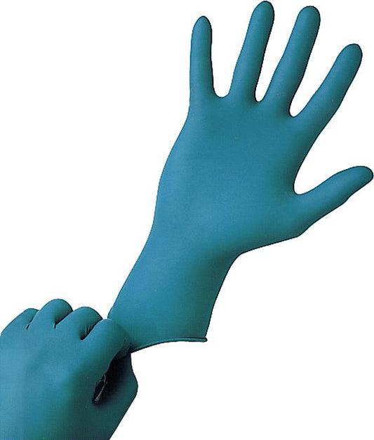 Nitril-Handschuh gepudert, 24 cm lang blau, Größe M / VPE 100 St.