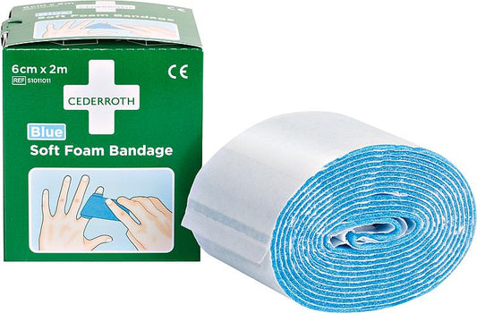 Pflaster-Band Cederroth Soft Foam Bandage Blue 2m, 1009711