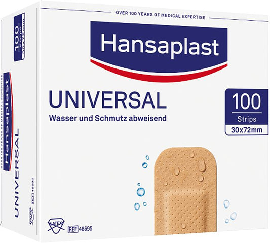 Universalpflaster Hansaplast UNIVERSAL Strips 3,0 x 7,2cm 100 Stk