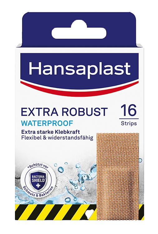 Wundpflaster Hansaplast EXTRA ROBUST Strips 2,6 x 7,6 cm 16 Stück