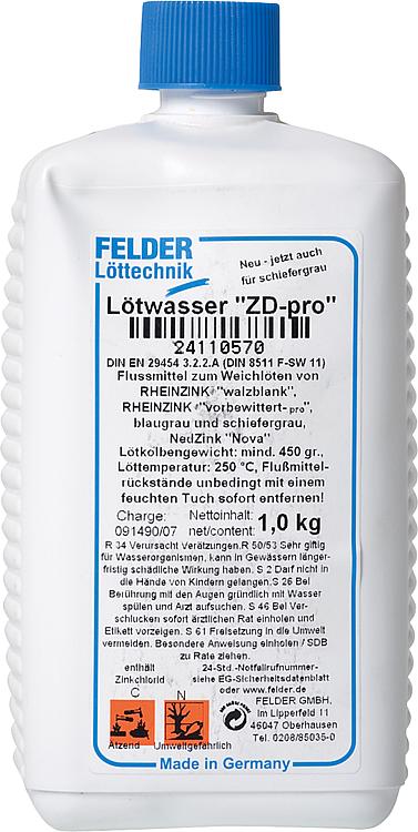 Lötwasser "ZD-pro" 1,0 kg Flasche