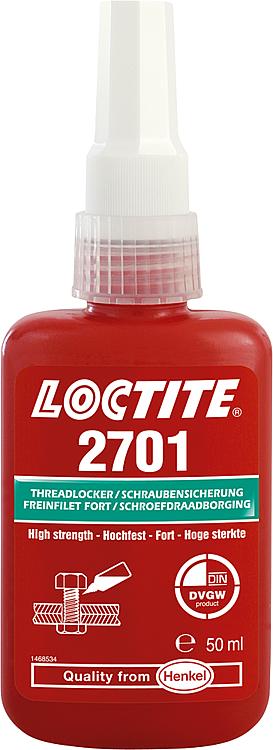 Schraubensicherung hochfest (DVGW) LOCTITE 2701, 50ml Dosierflasche