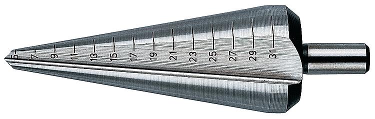 Blechschälbohrer HELLER HSS 3 - 14 mm mit Zylinderschaft