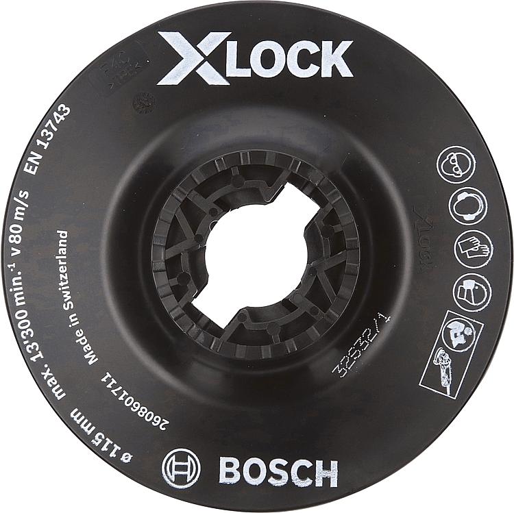 Stützteller BOSCH medium mit X - Lock Aufnahme 115 mm